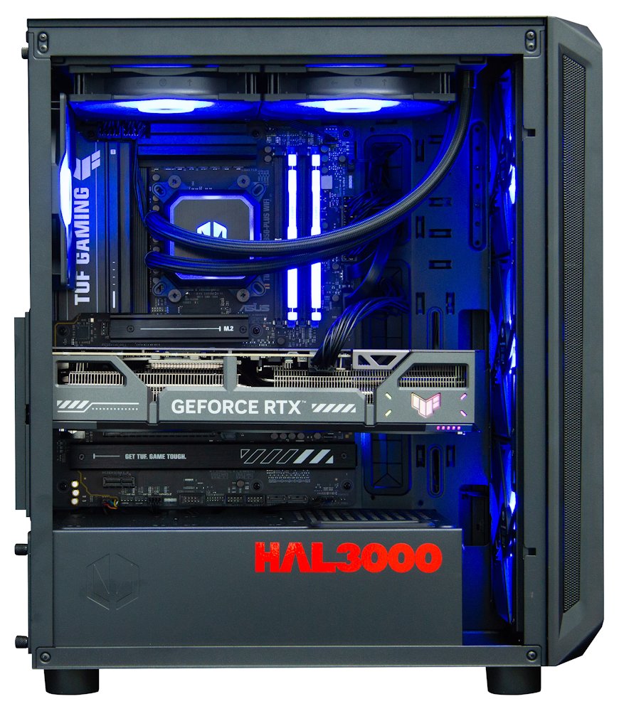 Kompjuter HAL3000 Alfa Gamer Elite Ti, AMD Ryzen 7 9800X3D, 32GB DDR5, 2TB SSD, RTX 5070 Ti, i zi 
