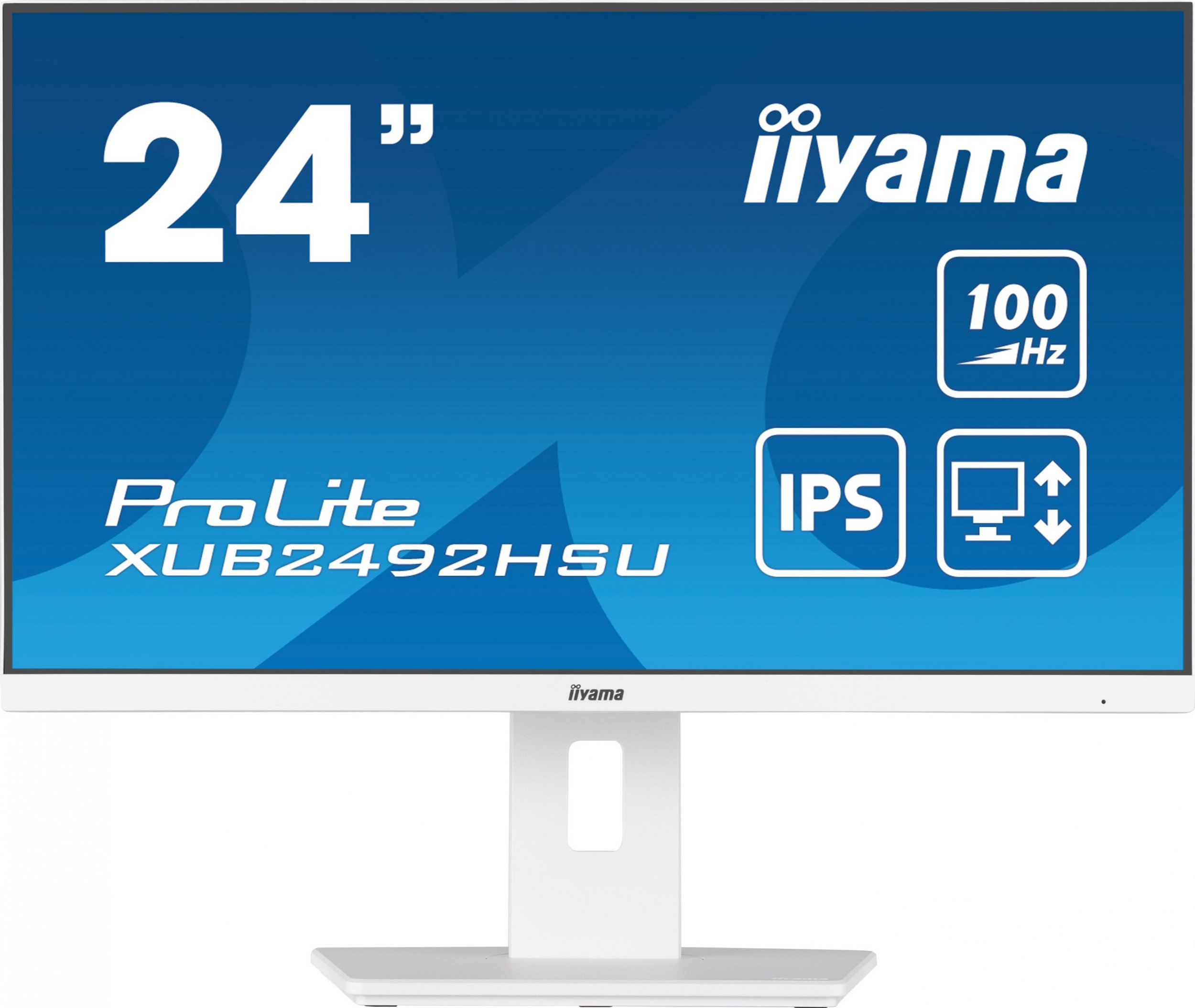 Monitor iiyama ProLite XUB2492HSU-W6, 23.8", IPS, 100 Hz, i bardhë