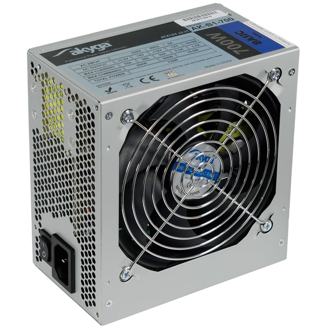 Burim energjie Akyga AK-B1-700, 20+4 pin ATX, 700 W