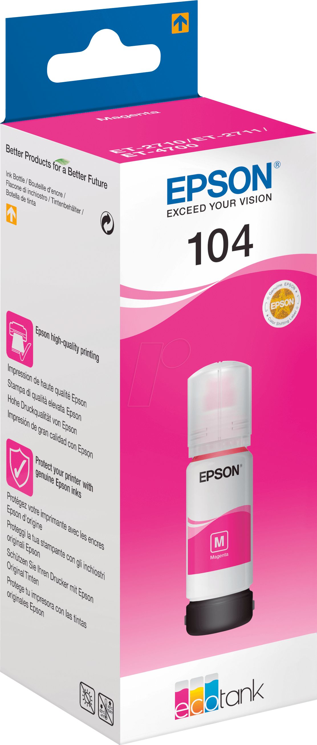 Боја Epson Ecotank 104, виолетова 