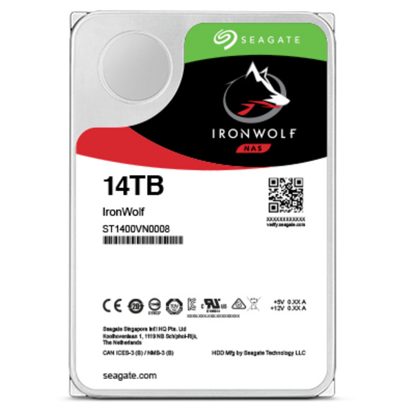 Disk Seagate IronWolf Pro ST14000NE0008, 3.5", 14TB, SATA 6Gb/s, i argjendtë