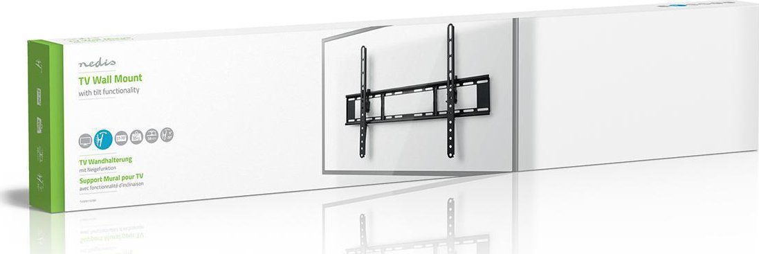 Mbajtës muri për TV Nedis, 37-70", VESA, 35kg, i zi