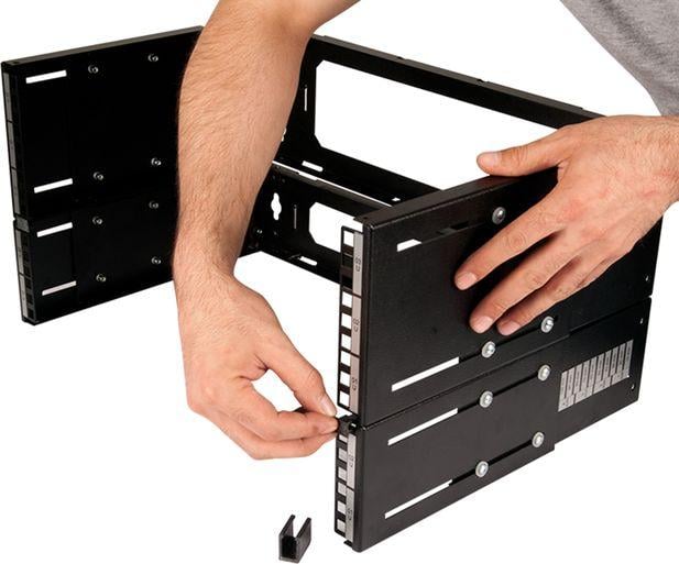 Ѕиден рам за рек Digitus, 19\", прилагодлива длабочина, црна