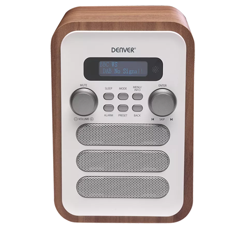 Denver FM Radio with Bluetooth DAB-48 White Denver FM Radio with Bluetooth DAB-48 White