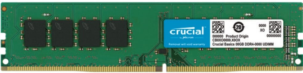 Memorie RAM Crucial Basics CB8GU3200, 8GB DDR4, 3200MHz, për desktop