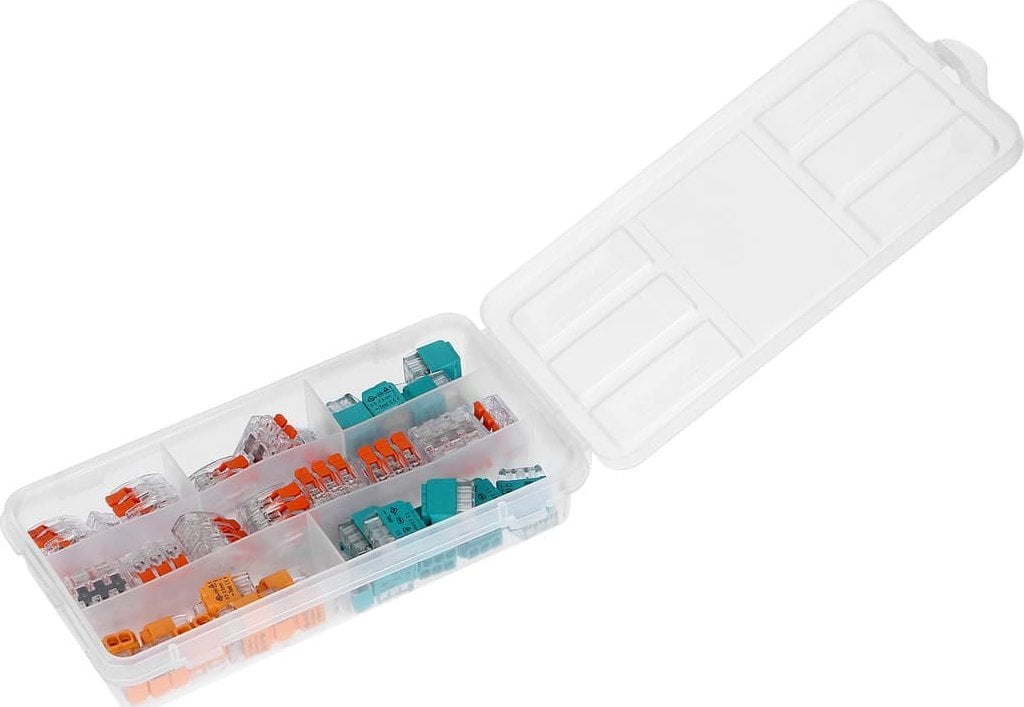 Set konektorësh instalimi Orno APARTMENT, 65 copë, push in dhe me kapëse