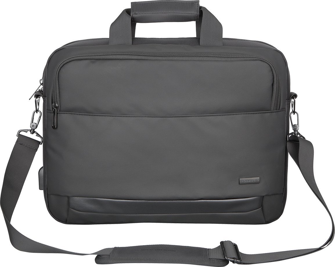 Çantë laptopi Modecom Porto 15, 15.6", port USB, gri