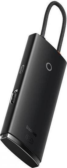 HUB USB C Baseus BS OH018, 5 porta, 100W PD, gri