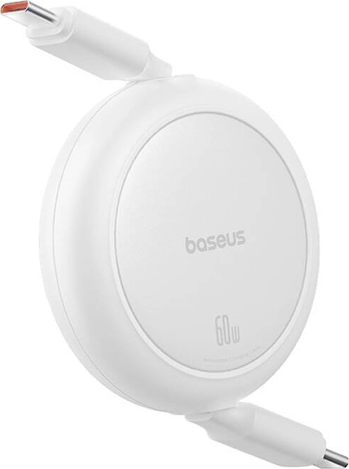 Kabllo karikimi Baseus Free2Draw Mini, Type C në Type C, 100W, 1m, e bardhë