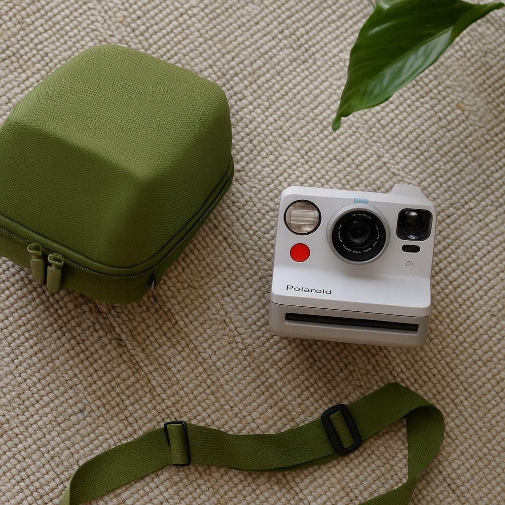 Çantë mbrojtëse LoveInstant për Polaroid NOW NOW+ OneStep+, e gjelbër