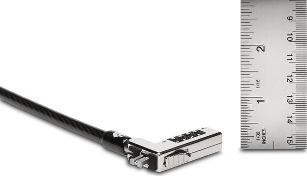 Kabllo sigurie Kensington NanoSaver K60627WW, 1.83m, dry me kombinim, argjendtë