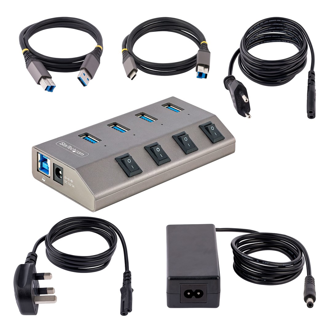 USB Hub 5G4AIBS-USB-HUB-EU, 4 porte, 5 Gbps, i zi