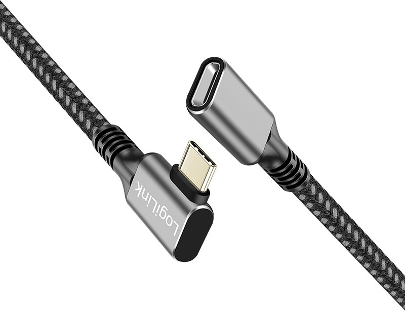 Kабел продолжувач USB C LogiLink CUA0110, USB 3.2 Gen 2, 0.5 m, црна