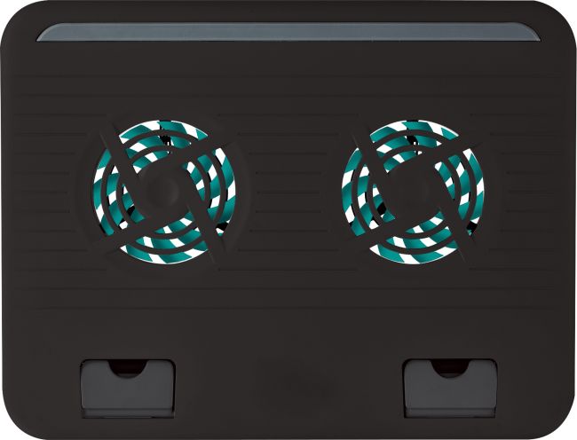 Mbajtëse me ftofje për laptop Trust Cyclone, 2x80mm, e zezë