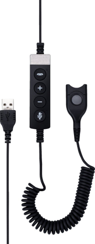 Kabllo adapter EPOS USB-A ED CC 01 MS, për kufje IMPACT, e zezë