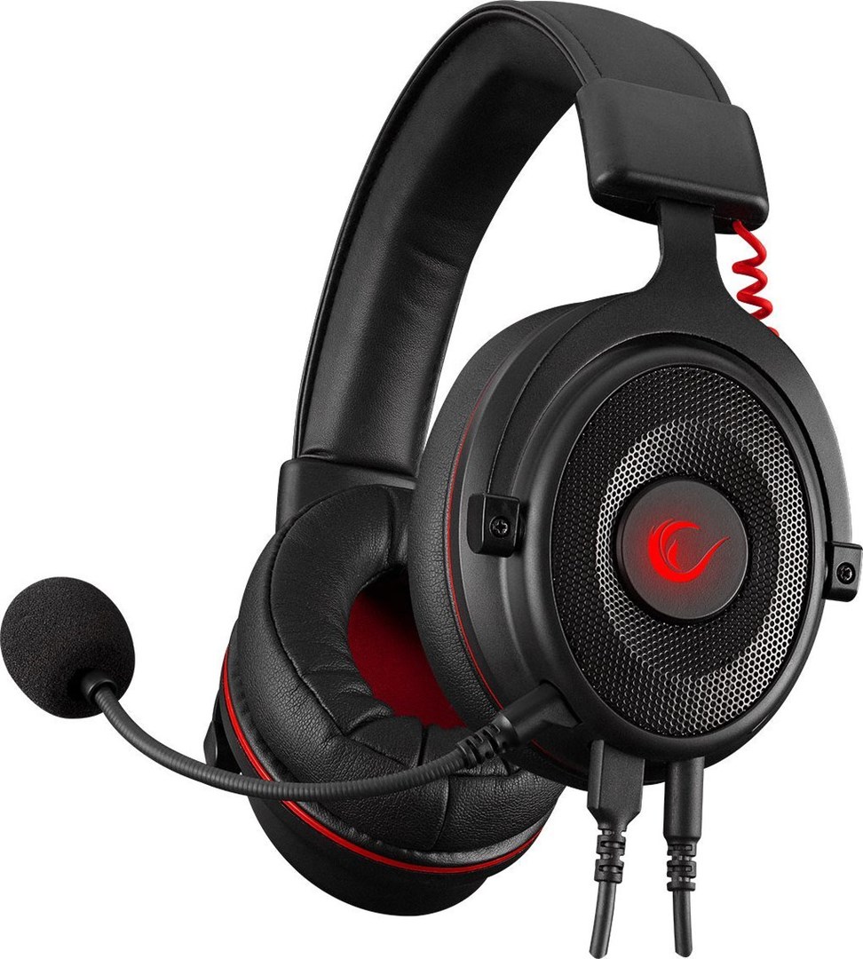 Kufje lojërash Rampage RM-K60 DROP PLUS, 7.1 Surround, USB/Type-C/3.5mm, të zeza