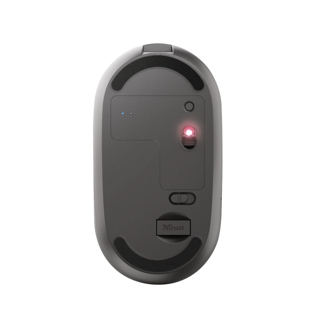 Maus Trust Puck Rechargeable, RF Wireless + Bluetooth, i zi