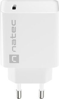 Полнач за мрежа Natec Ribera NUC-2059, 20W, USB-C 3A, бел