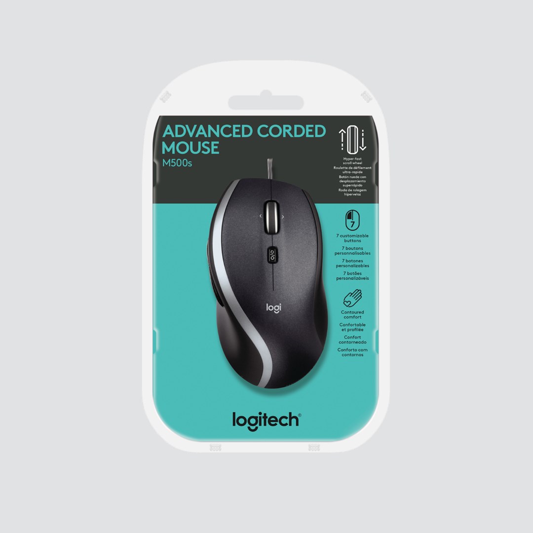 Maus Logitech M500s, USB Type-A, i zi