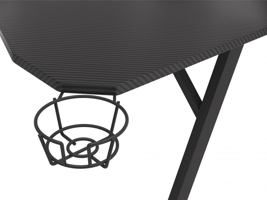 Tavolinë Genesis Holm 510 RGB 160 cm x 75 cm, e zezë