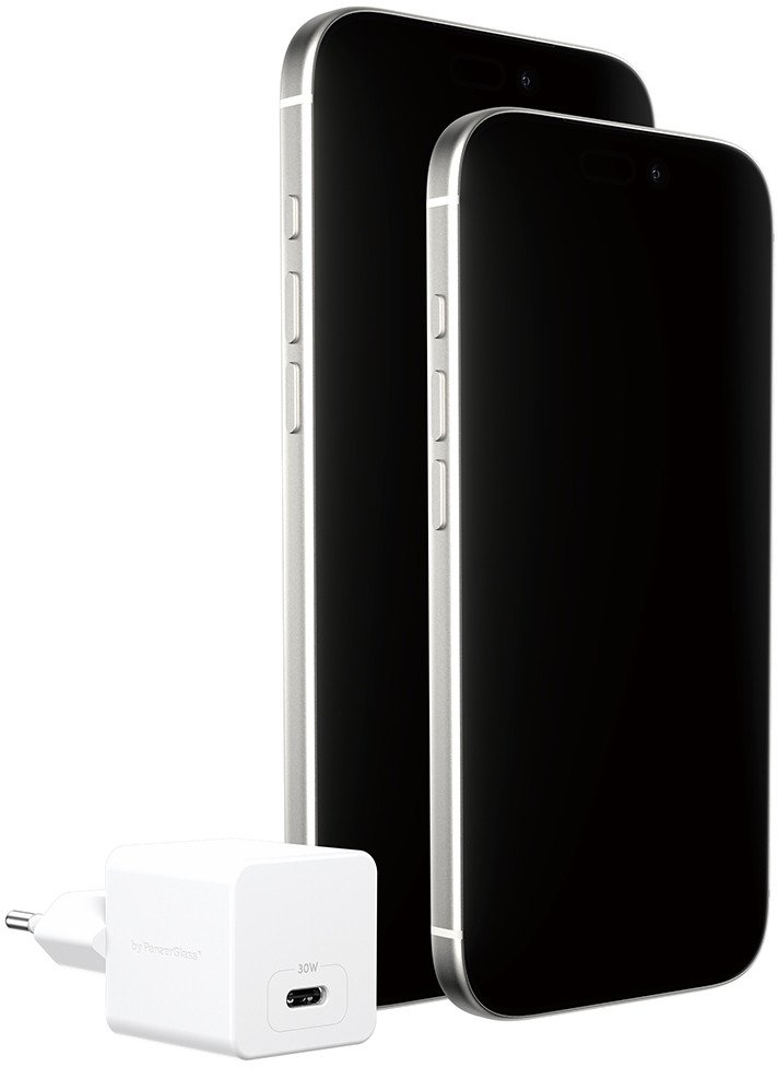 Karikues USB PanzerGlass Turbo, 30W, USB C, i bardhë