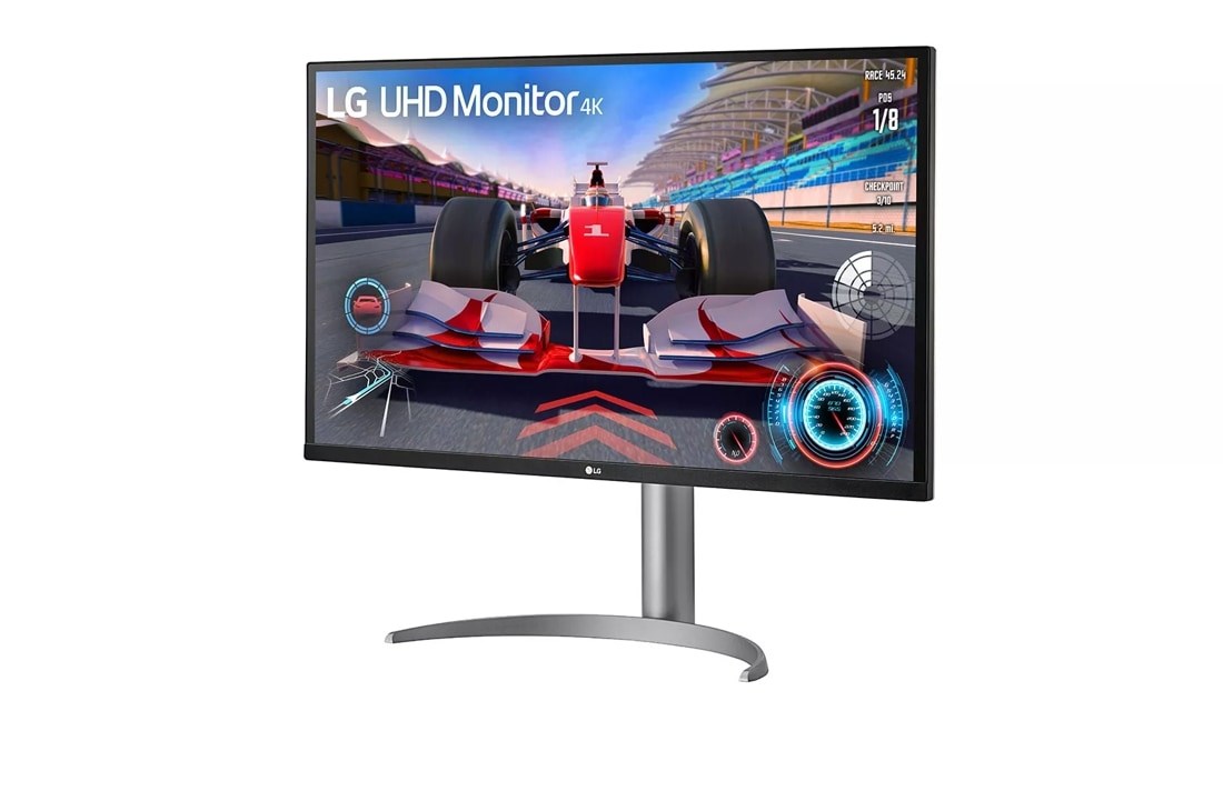 Монитор LG 32UQ750P-W computer, 31.5", 3840 x 2160, 144 Hz, i hirtë