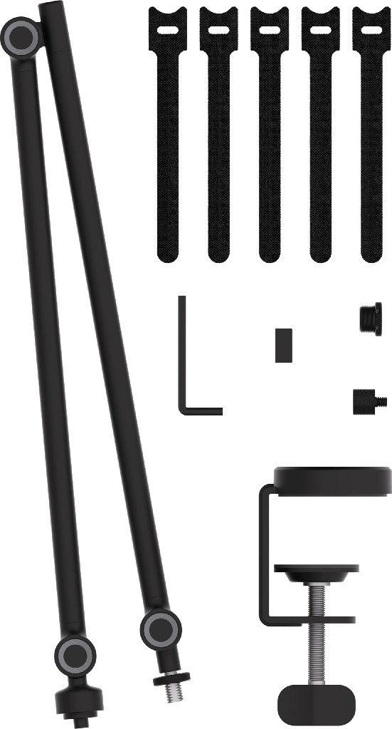 Krah mikrofoni Krux Arm 100 KRXH005, i rregullueshëm, me kapëse, i zi