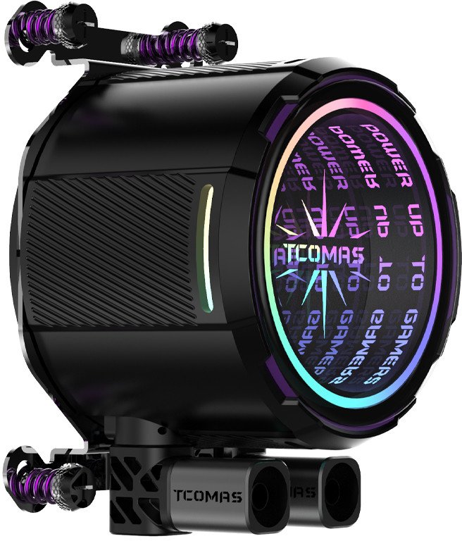 Ftohës ujor për procesor Tcomas LA200 360, radiator 360 mm, ARGB, i zi