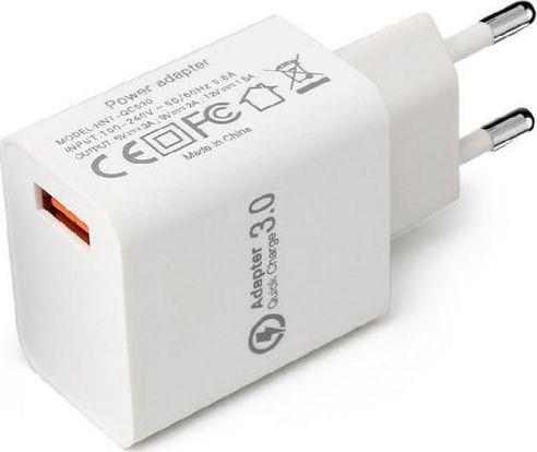 Karikues MicroBattery CoreParts 1x USB-A, 2.4 A (MBXAP-AC0007), i bardhë