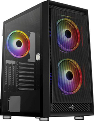 Куќиште за компјутер Aerocool Graphite FRGB, Midi Tower