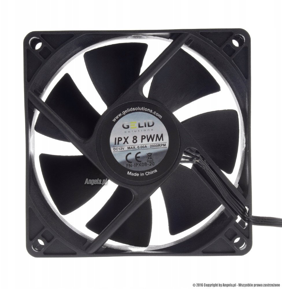 Ventilator industrial Gelid 80mm, PWM, IP56, i zi