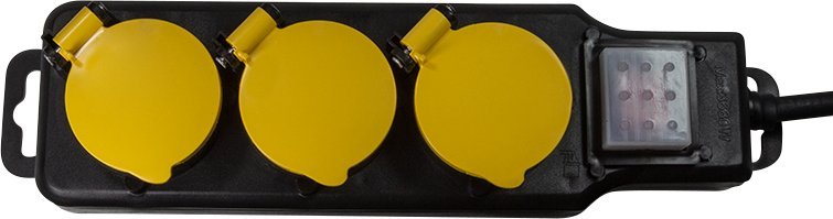 Shirit elektrik LogiLink LPS253, 3 presa, kabllo 1.5 m, i zi