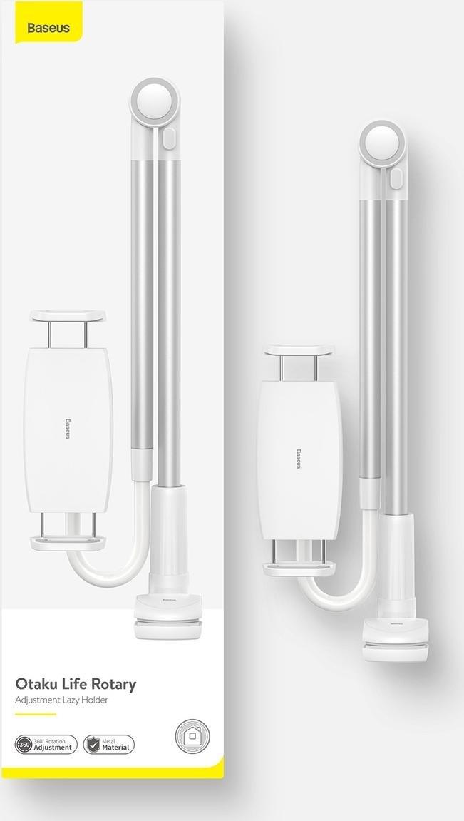 Mbajtëse telefoni dhe tableti Baseus, krah i gjatë fleksibël, kapëse tavoline, e zezë