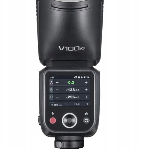 Blic фотографски Godox V100 за Nikon, 100Ws, TTL, црн