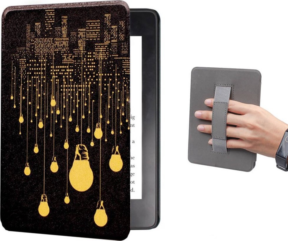 Korice Strado Graphic Smart Case за Kindle Paperwhite 5, магнетно затворање, повеќебоен дизајн
