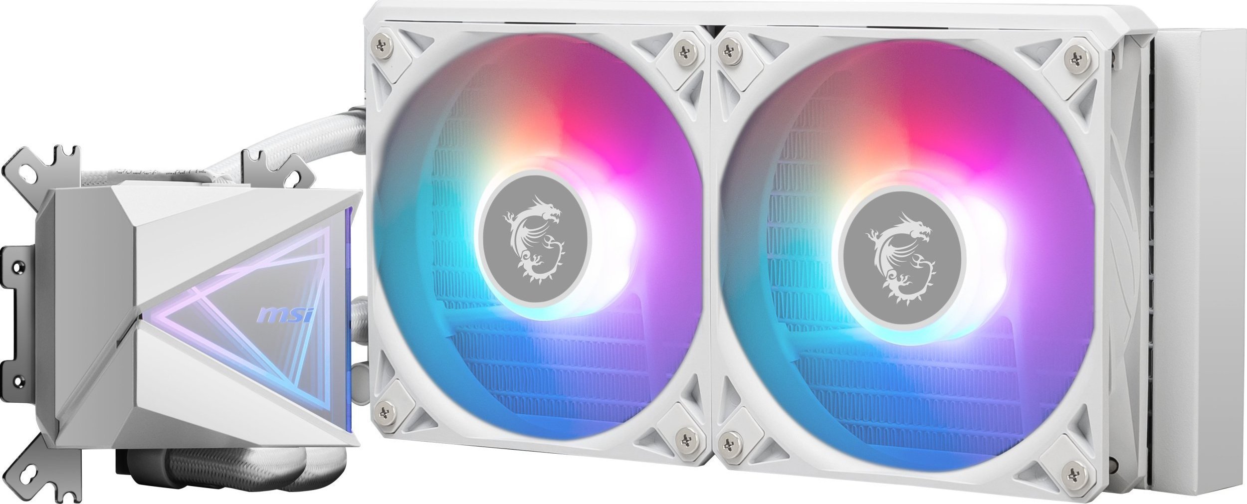 Ftohës uji AIO MSI MAG CORELIQUID I240, 240mm, Intel AMD, i bardhë