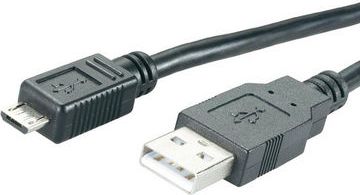 Kabllo MediaRange (MRCS138) USB-A në microUSB,1.2m, e zezë
