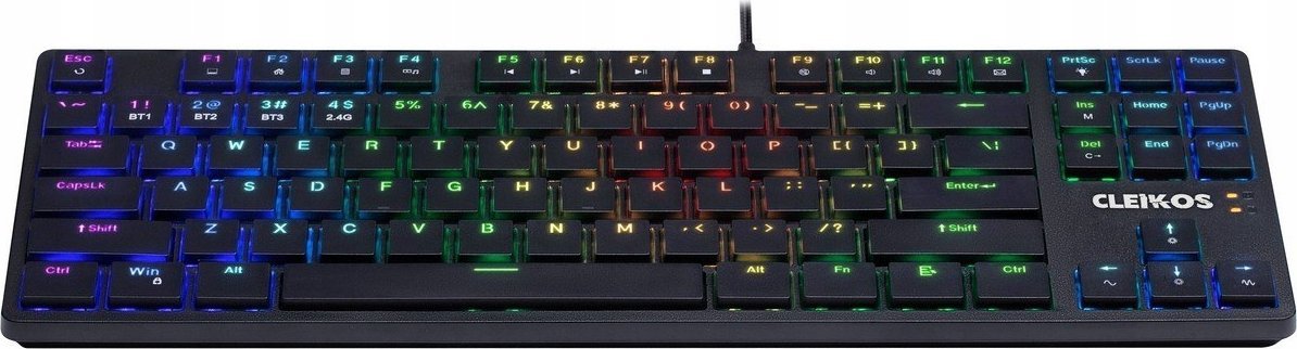 Tastierë mekanike Defender Cleikos GK-135, RGB, pa tela, e zezë