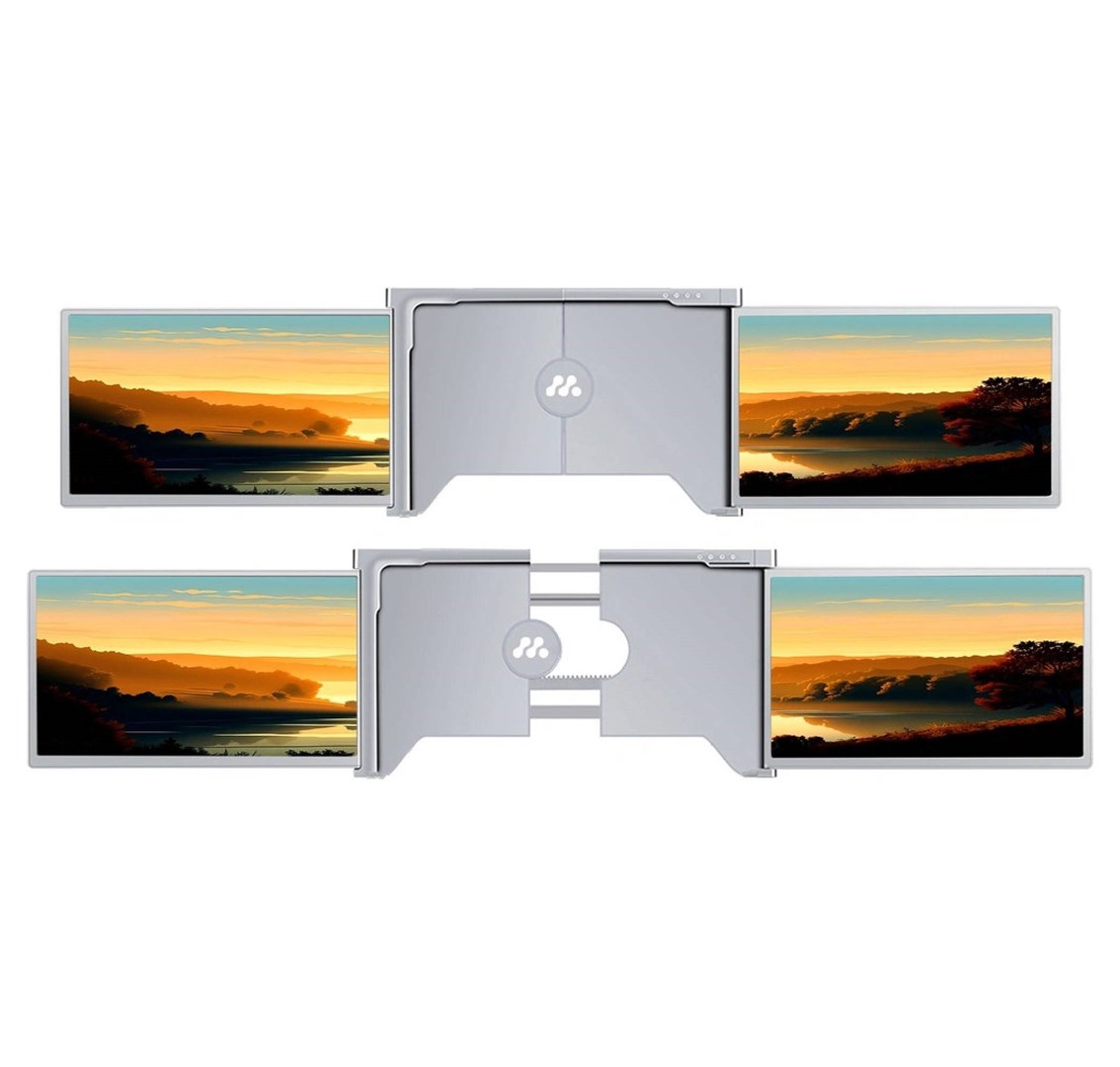 Монитор Misura 3M1200S1 Dual пренослив, 12", 1920 x 1080, i argjendtë