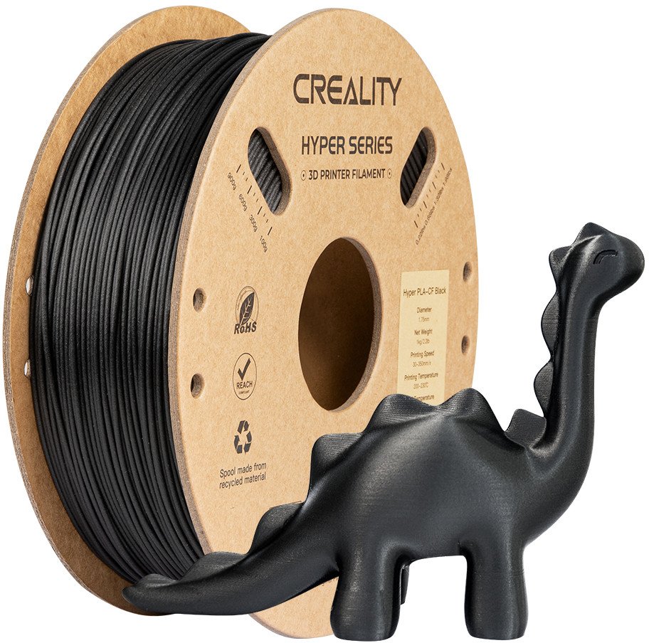 Филамент 3Д Creality Hyper PLA CF, 1.75mm, 1KG, црн