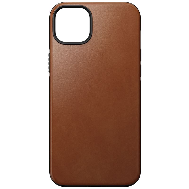 Futrollë Nomad Modern Leather, për iPhone 14 Plus, lëkurë natyrale, ngjyrë kafe English Tan