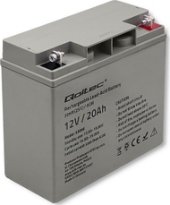 Bateri AGM Qoltec HQ 53066, 12V, 20Ah, e zezë