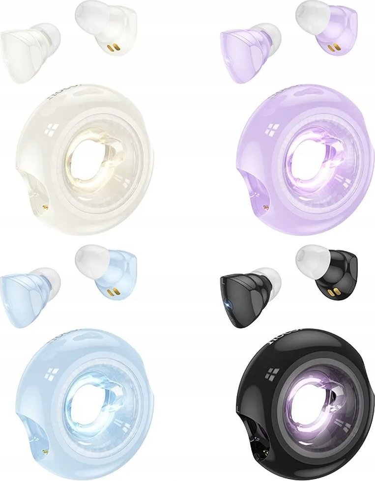 Безжични слушалки Hoco EW71 TWS, Bluetooth, со кутија за полнење, црни