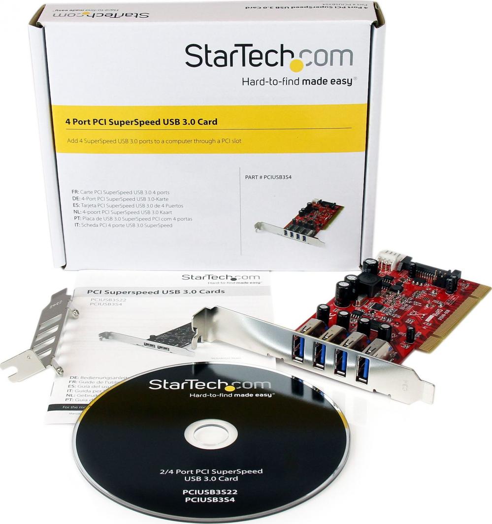 Kontrollues StarTech PCI - 4x USB 3.0 (PCIUSB3S4)