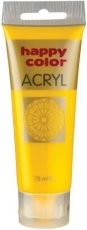 Ngjyrë akrilike Happy Color, 75ml, e verdhë