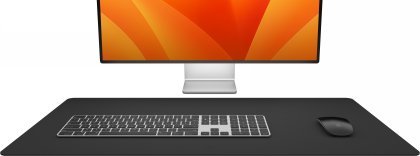 Mousepad gaming Twelve South TS-2258, i gjerë, lëkurë vegane, i zi