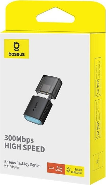 Адаптер ВиФи Baseus FastJoy, 300Mbps, УСБ А, црн