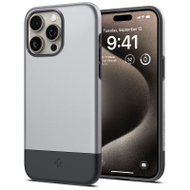 Mbrojtëse për celular iPhone 15 Pro Spigen Style Armor MagSafe, e argjendtë