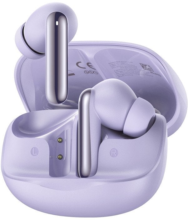 Слушалки TWS QCY MeloBuds N50, поништување бучава, драјвери 12 mm, виолетова