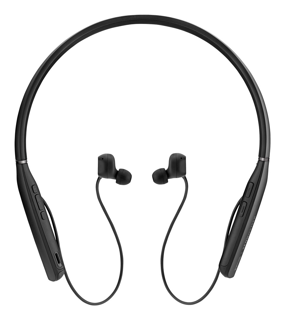 Kufje Sennheiser ADAPT 460, përçues kockor, Bluetooth, 20m rreze, të zeza/të argjendta